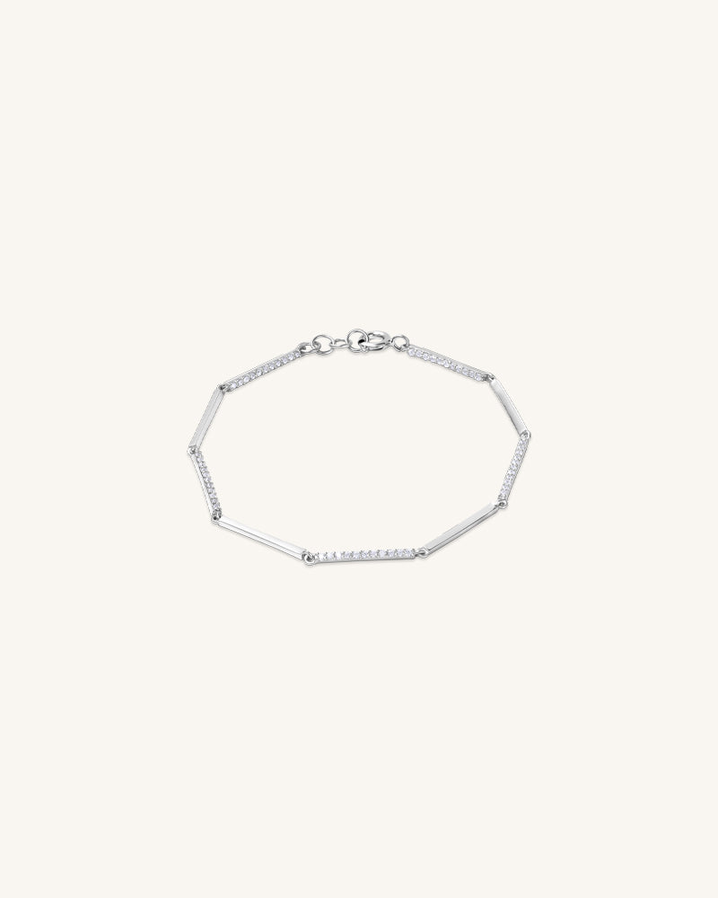 The Bar Link Bracelet – Silver