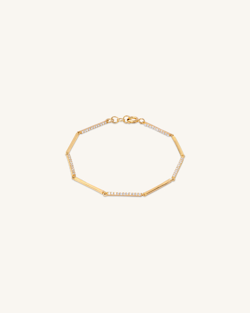 The Bar Link Bracelet – Gold