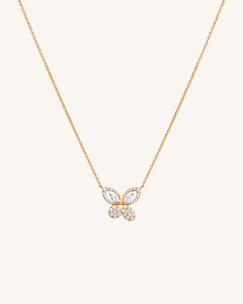 The Butterfly Bloom Necklace – Gold