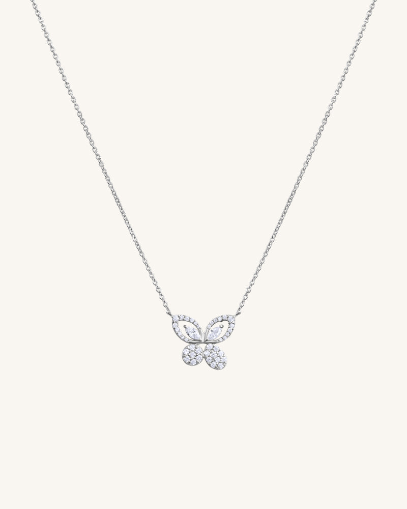 The Butterfly Bloom Necklace – Silver