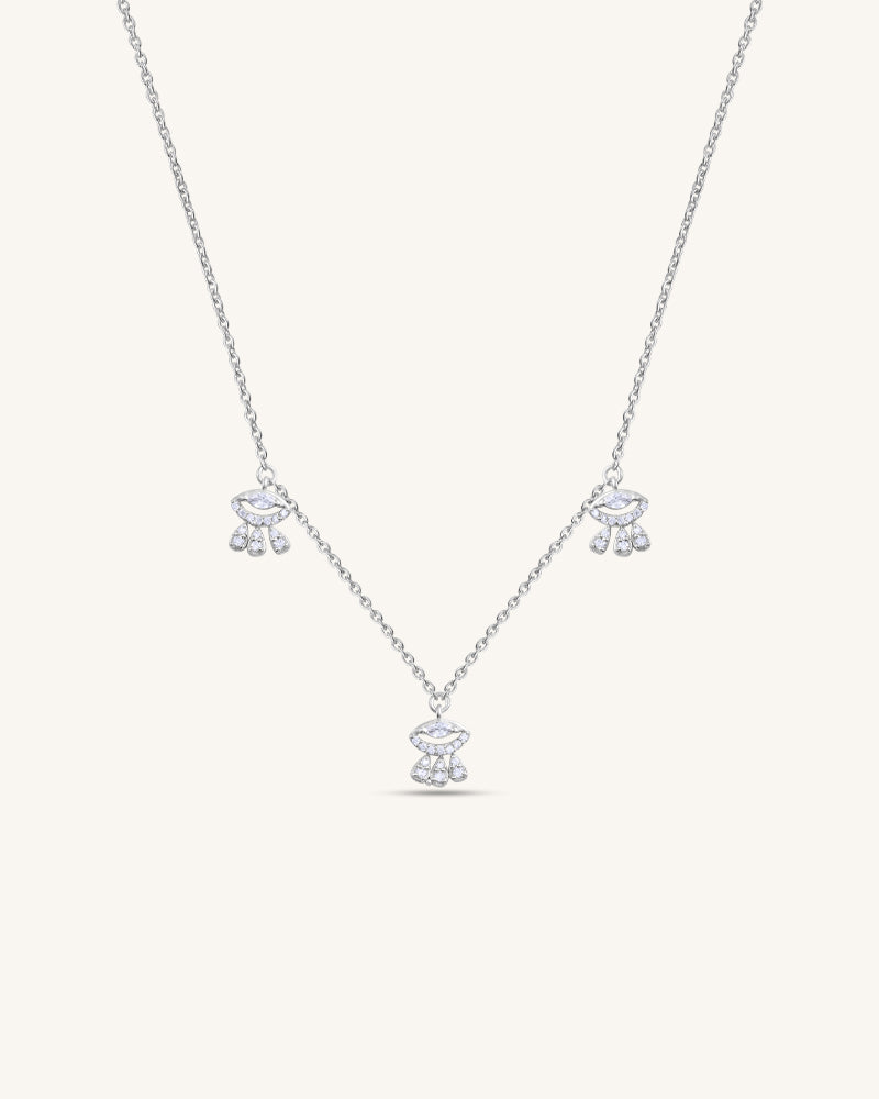 The Evil Eye Charm Necklace – Silver