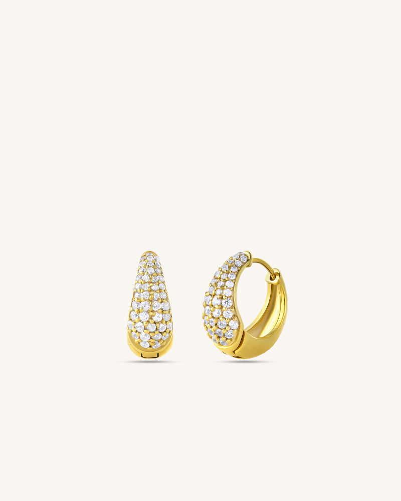 Dewdrop Hoops – Gold