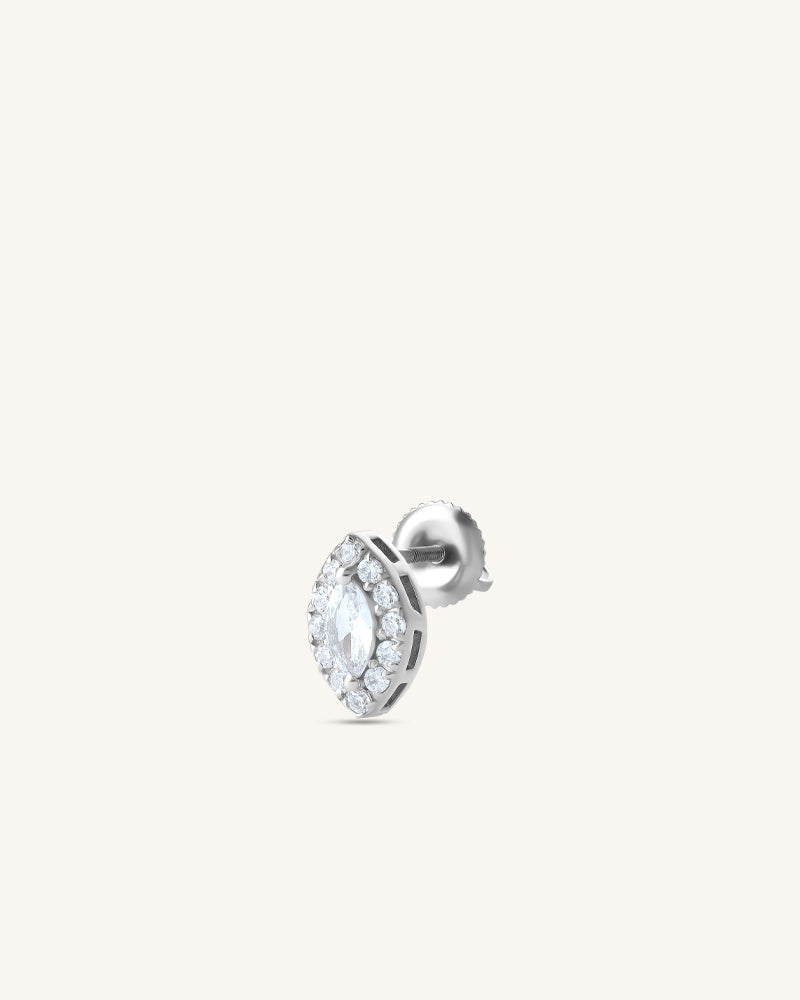Marquise Studs – Silver