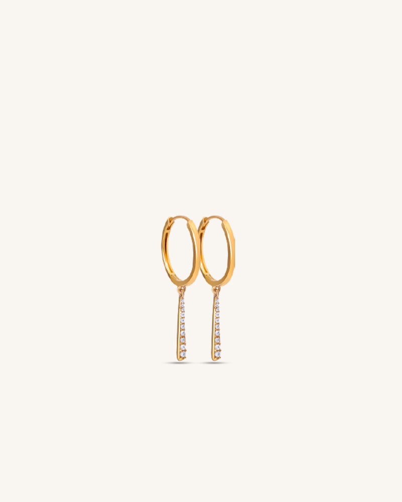 Starlight Drop Earrings – Gold