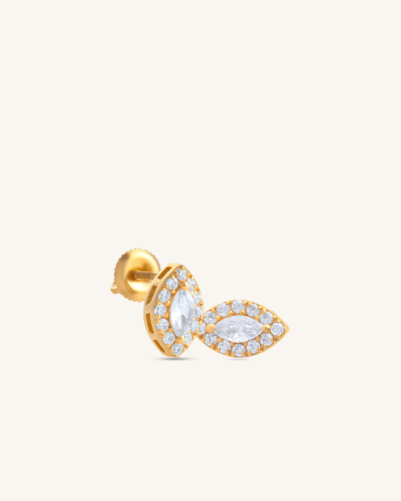 Marquise Studs – Gold