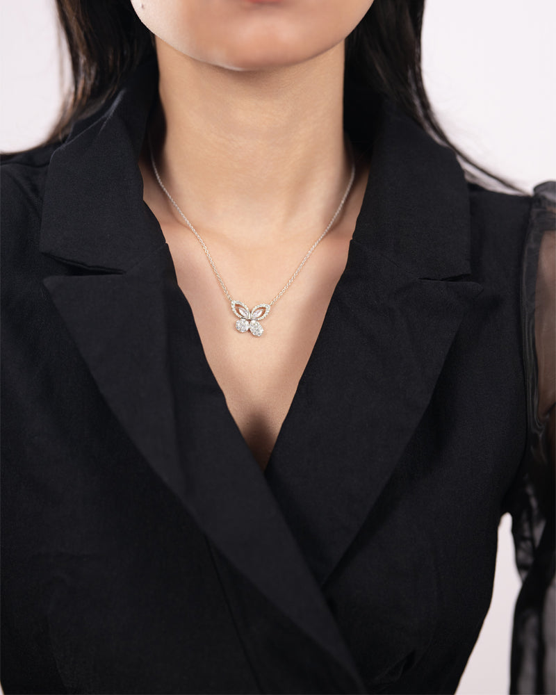 The Butterfly Bloom Necklace – Silver