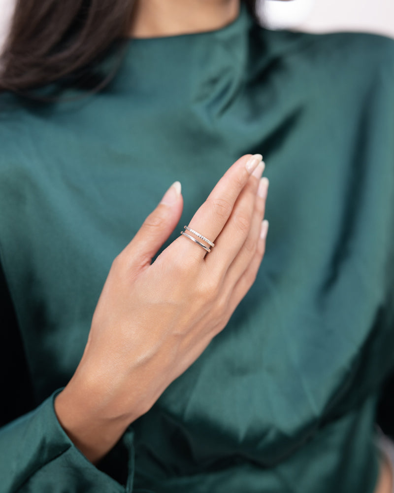 Dual Band Ring – Silver