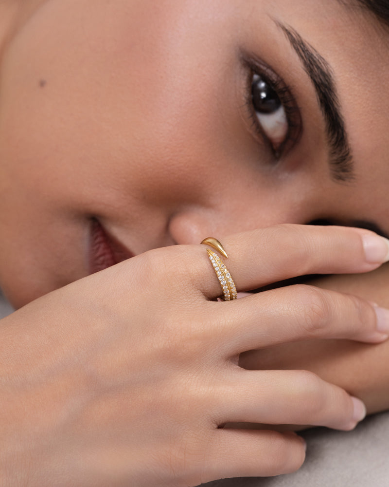 Crossover Ring – Gold