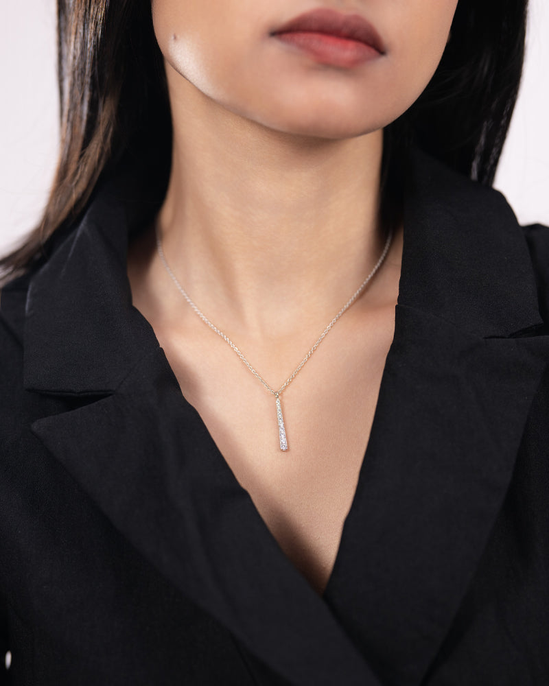 The Starlight Drop Necklace – Silver