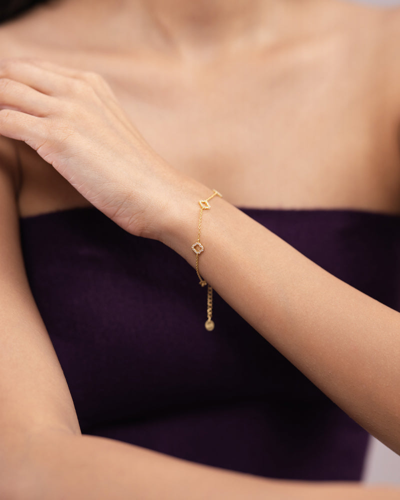 The Clover Bracelet – Gold