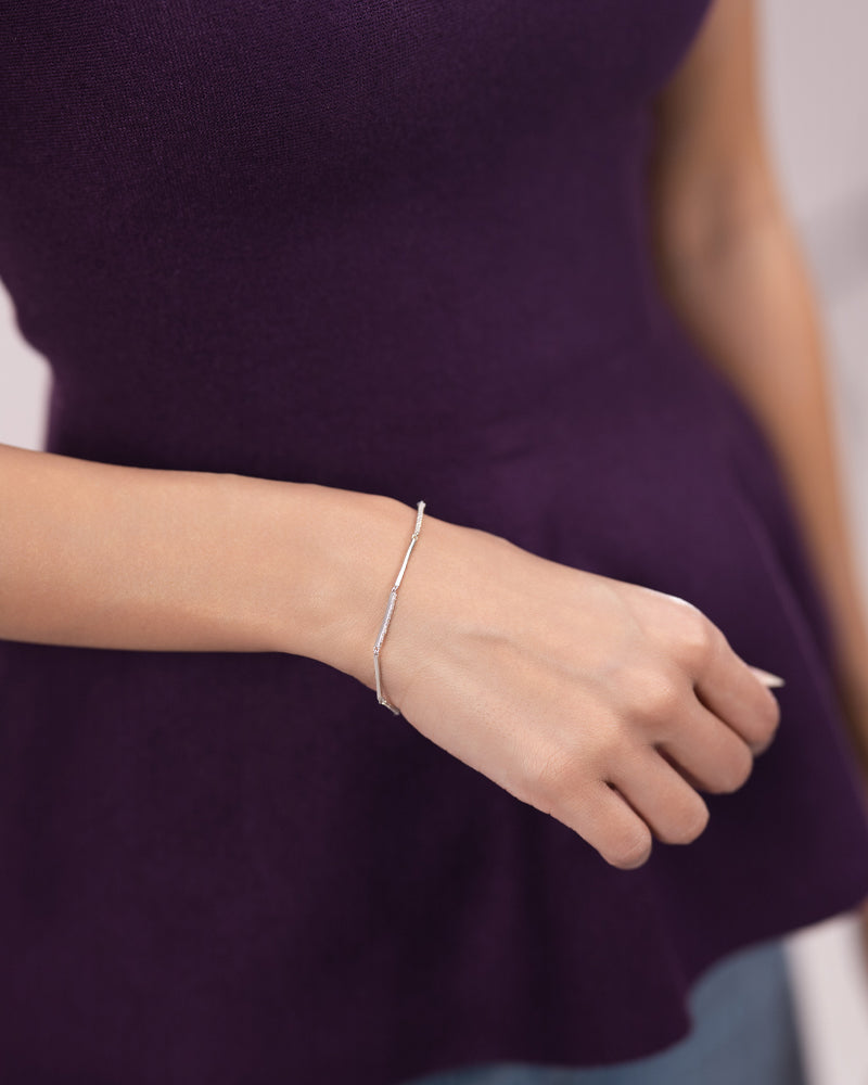 The Bar Link Bracelet – Silver