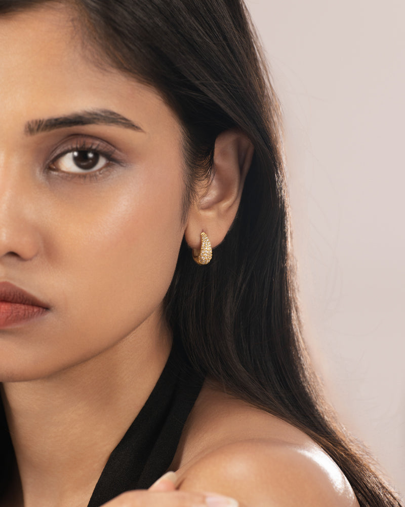 Dewdrop Hoops – Gold