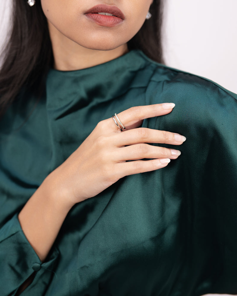 Dual Band Ring – Silver