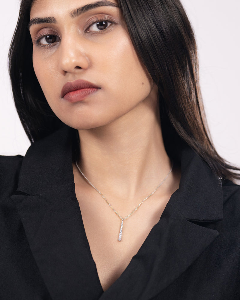 The Starlight Drop Necklace – Silver