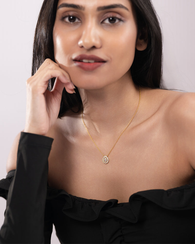 Pear Drop Necklace – Gold