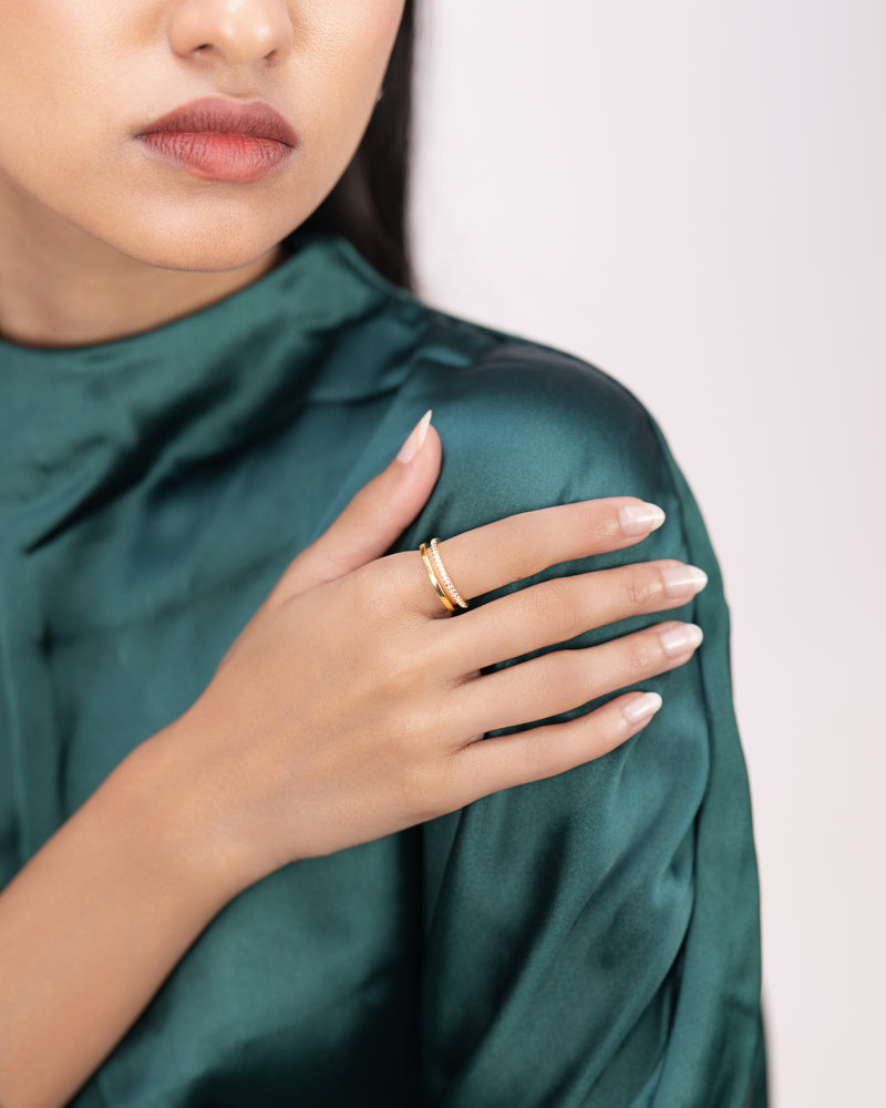 Dual Band Ring – Gold