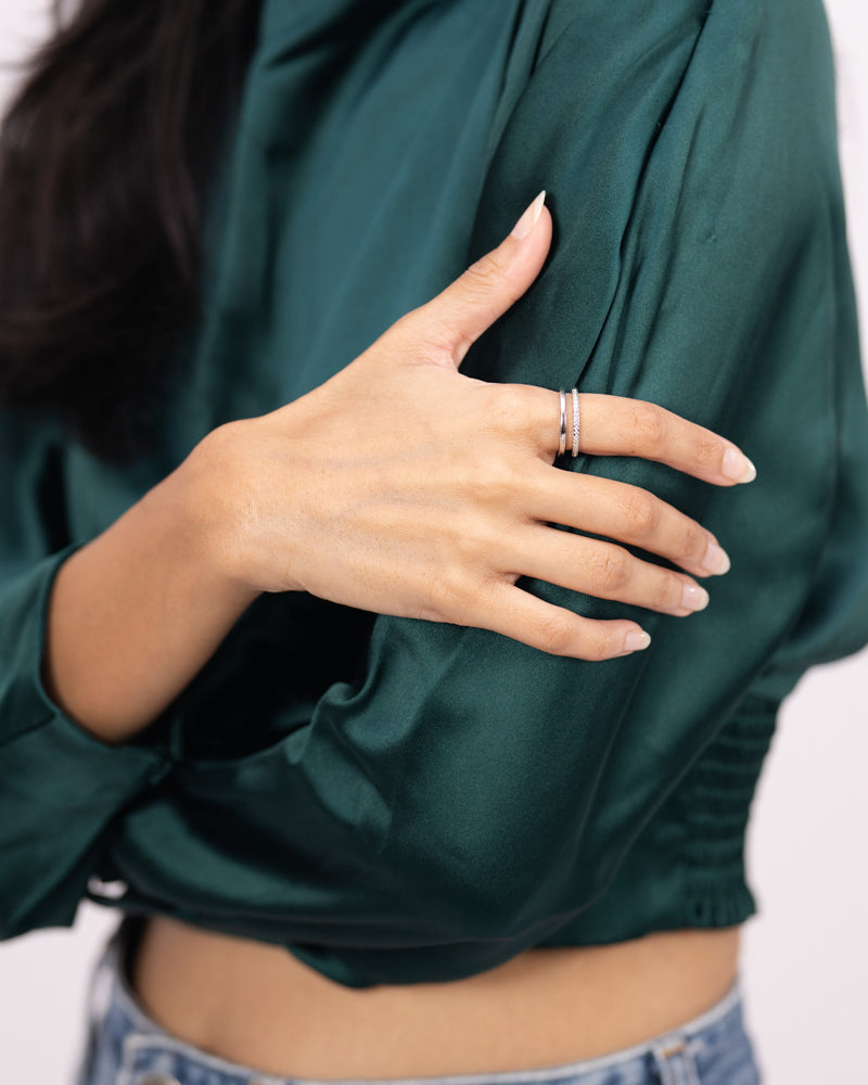 Dual Band Ring – Silver