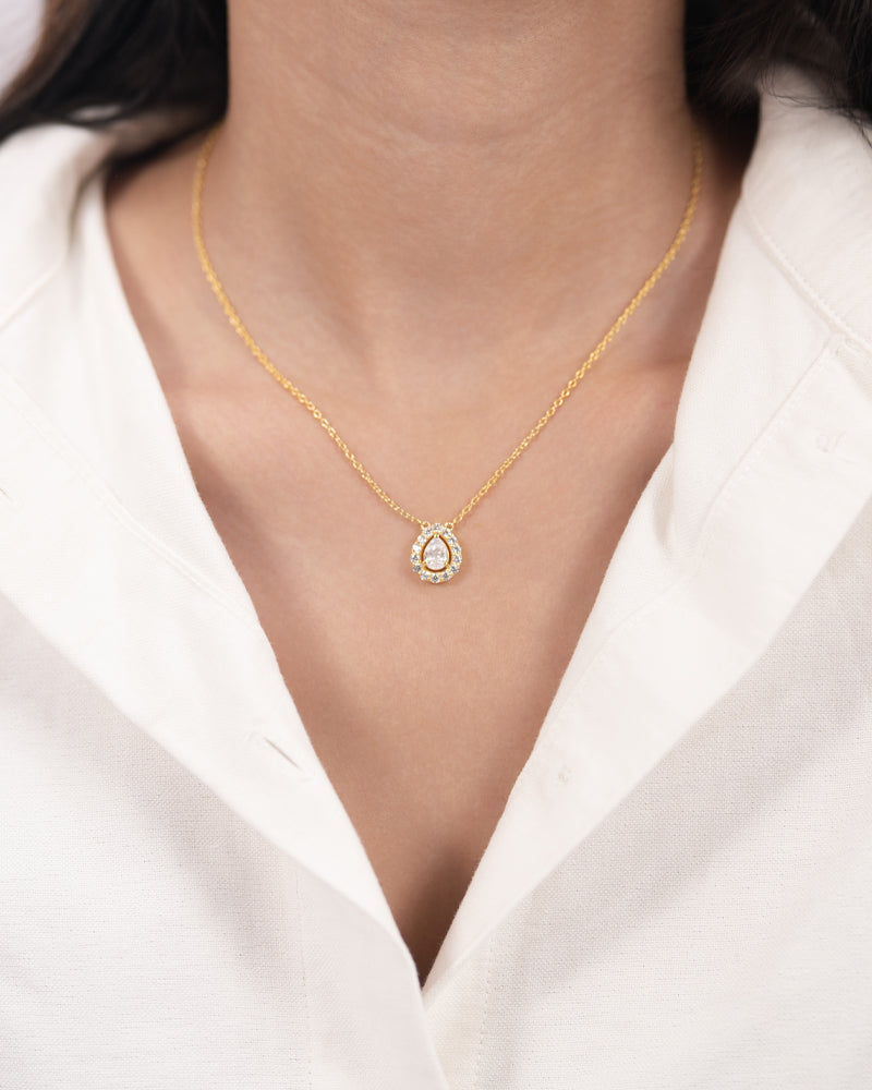 Pear Drop Necklace – Gold