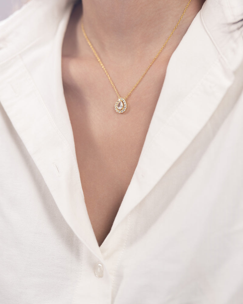 Pear Drop Necklace – Gold