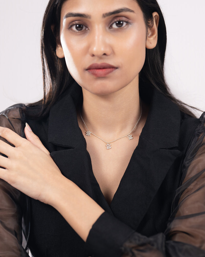 The Evil Eye Charm Necklace – Silver