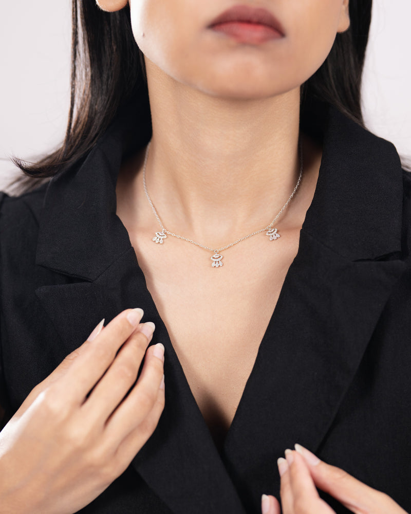 The Evil Eye Charm Necklace – Silver