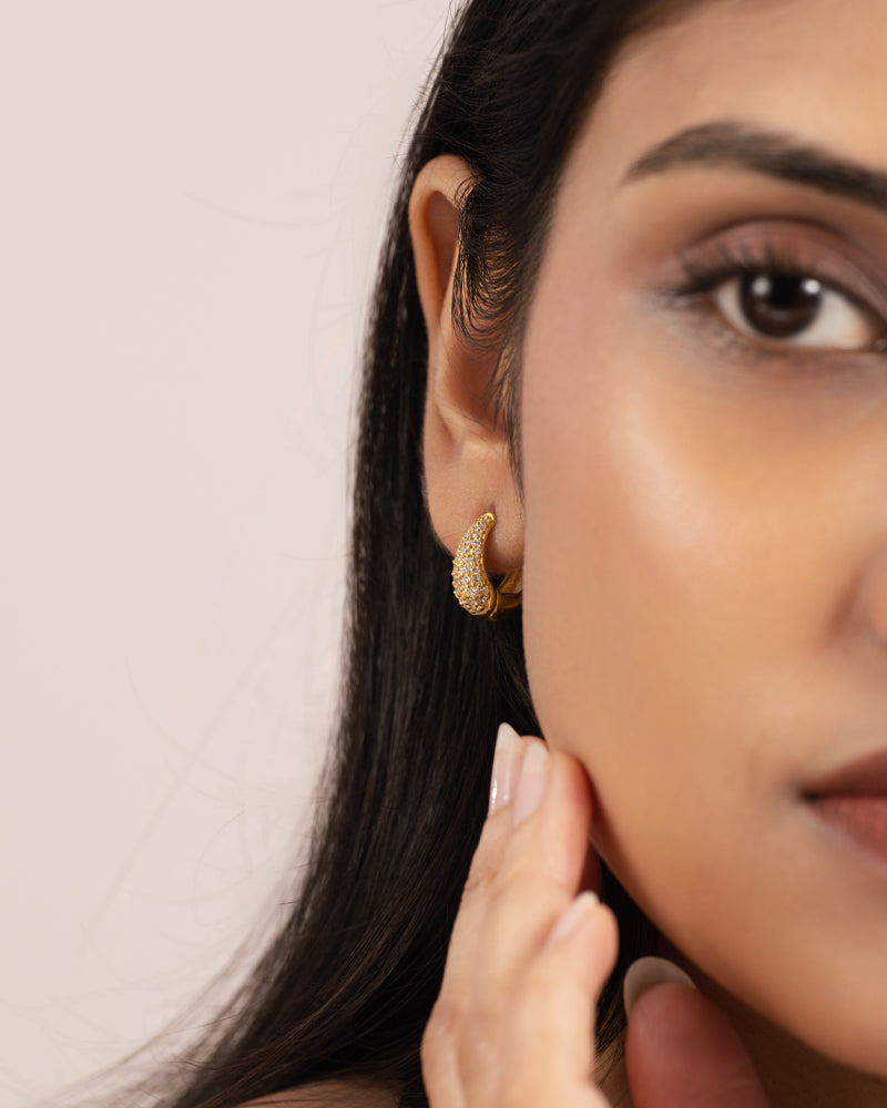 Dewdrop Hoops – Gold