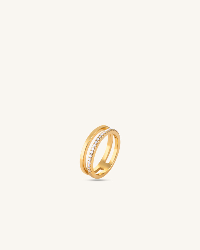 Dual Band Ring – Gold