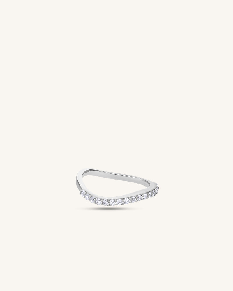 Studded Wave Band – Silver