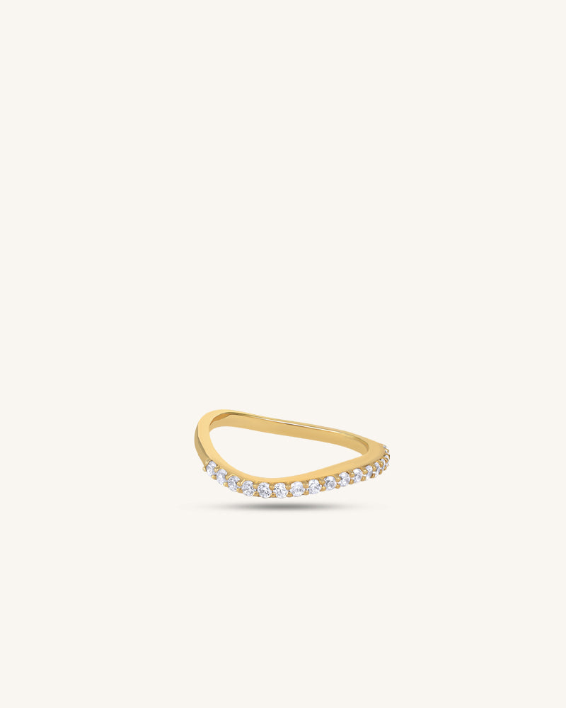 Studded Wave Band – Gold