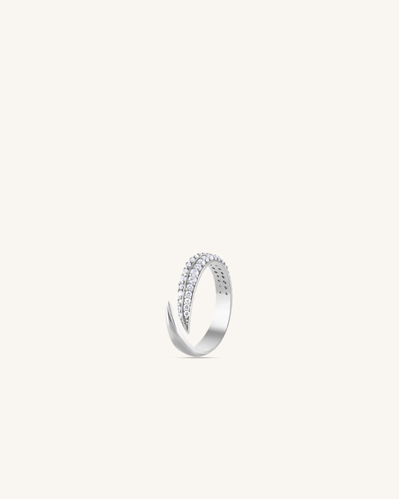 Crossover Ring – Silver