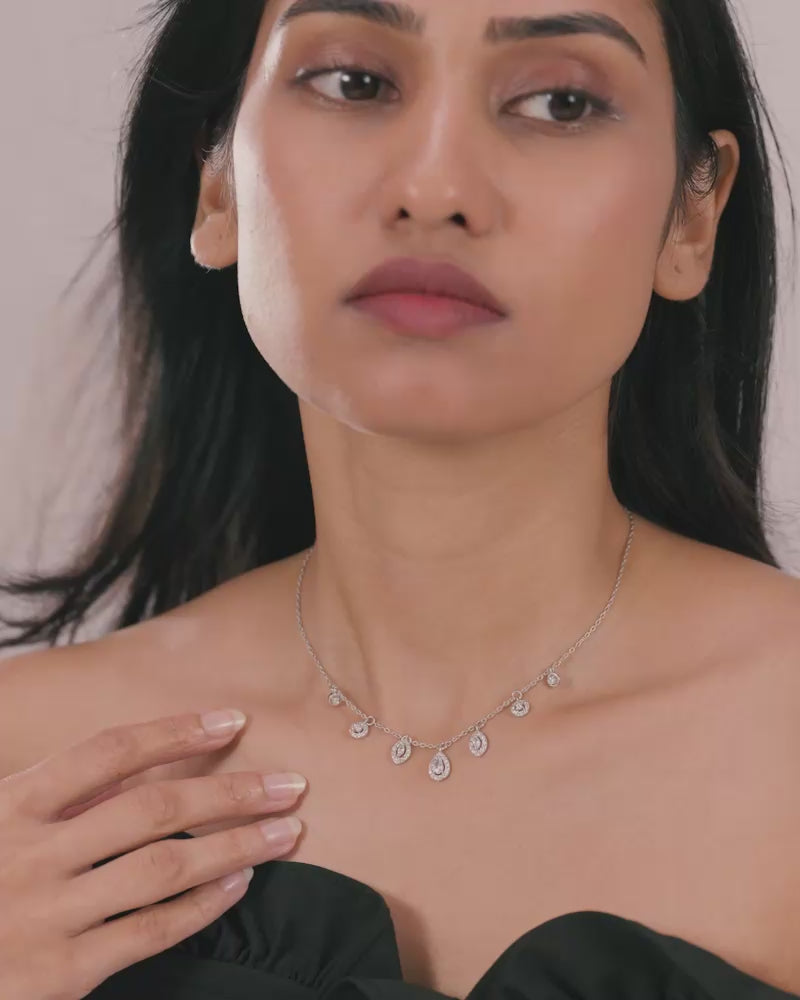 The Trillium Necklace – Silver