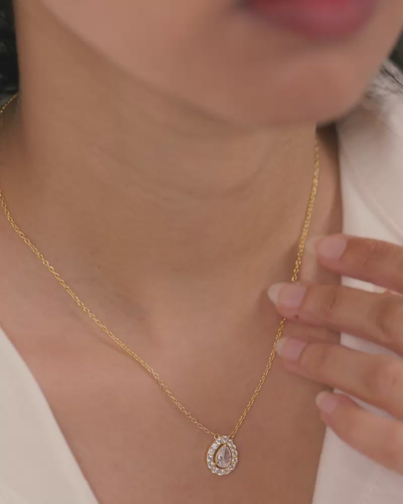 Pear Drop Necklace – Gold