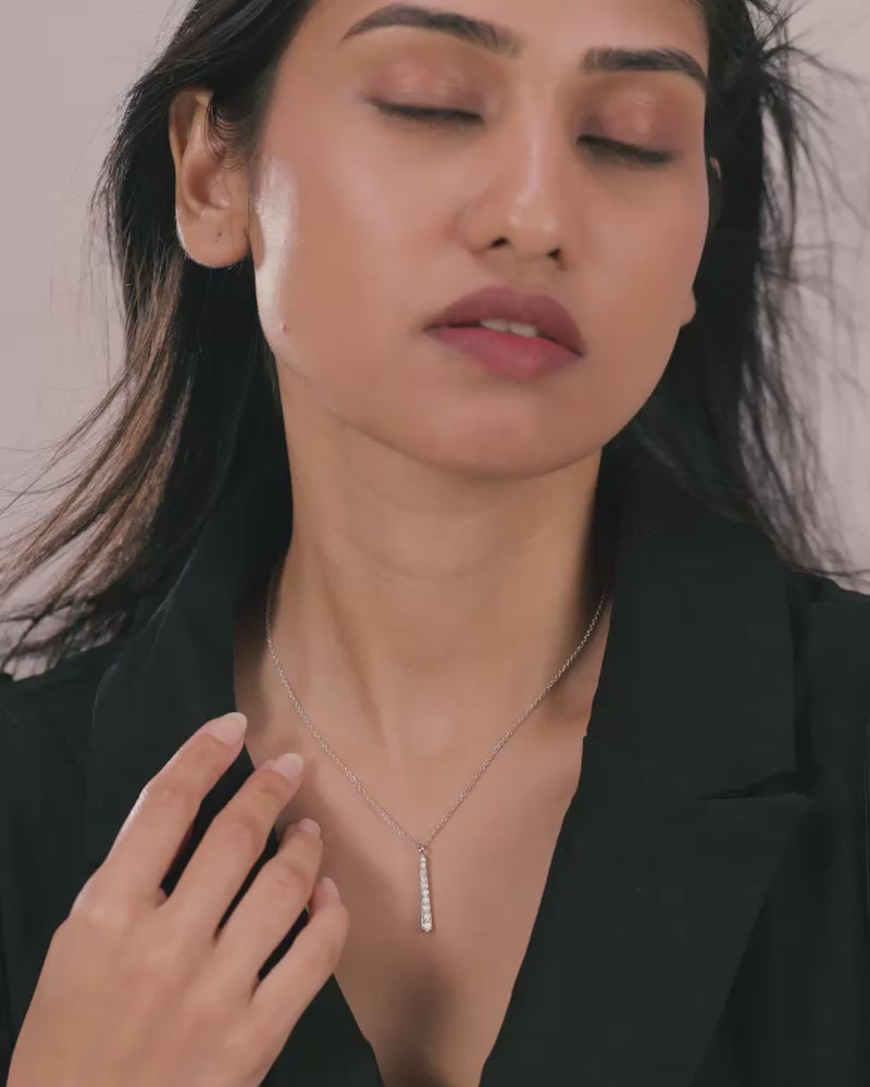 The Starlight Drop Necklace – Silver