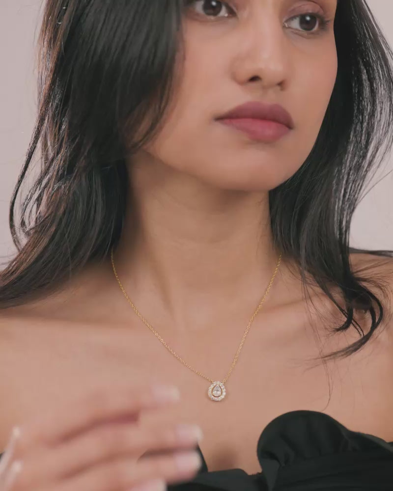 Pear Drop Necklace – Gold