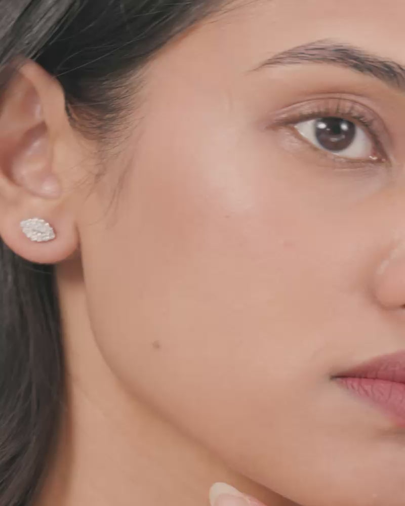 Marquise Studs – Silver