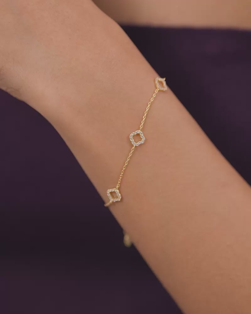 The Clover Bracelet – Gold